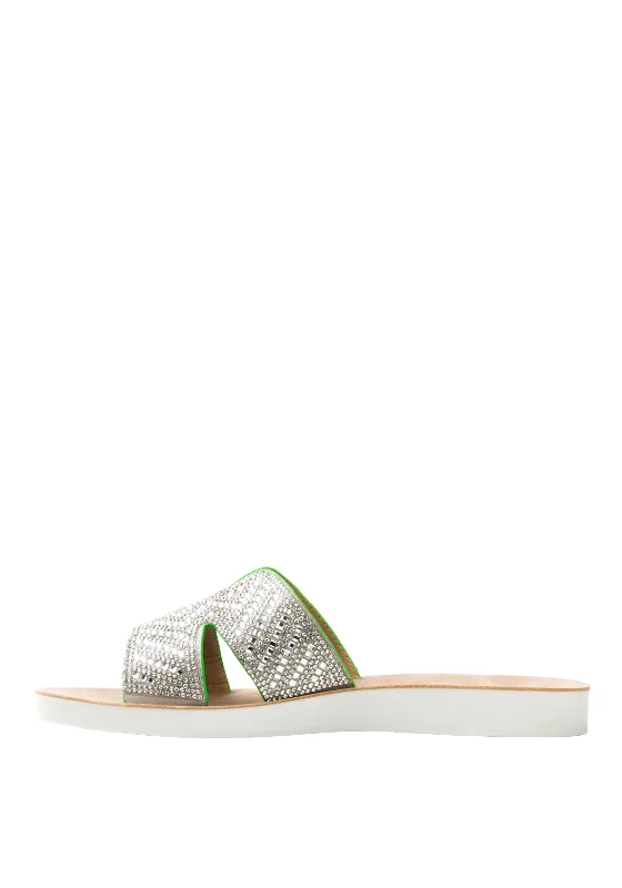 Zanni & Co. Ugrait Embellishment Sandals, Green