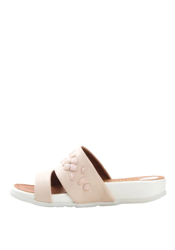 Zanni Shapes Crystal Sandals, Nude