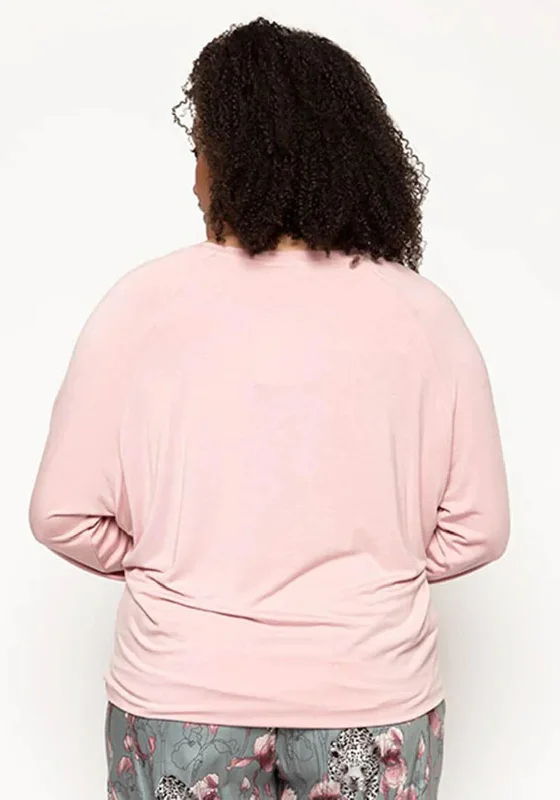 Cyberjammies Jessica Knit Slouch Pyjama Top, Pink