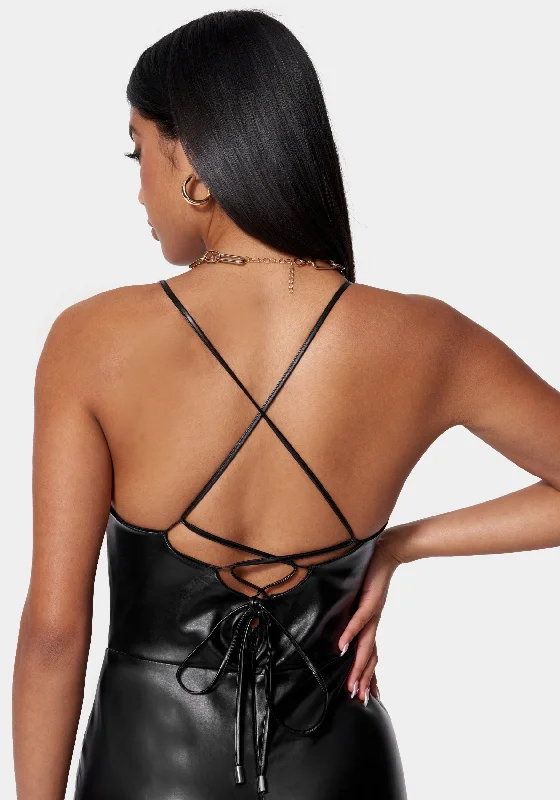 Strappy Back Straight Leg Jumpsuit