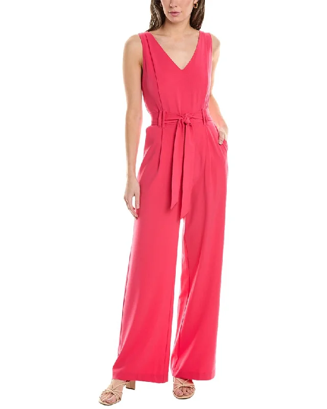 Tahari ASL Tie Waist Jumpsuit