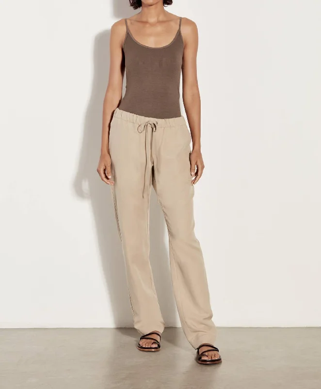 Twill Easy Pant In Clay