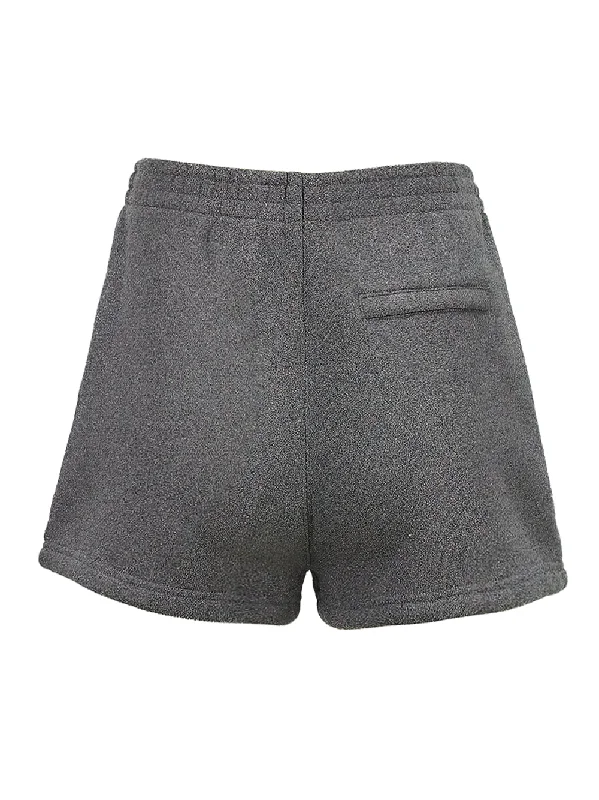 Essential Glitter Terry Sweatshorts (Grey)