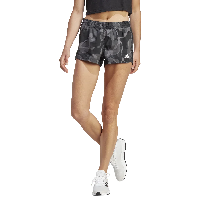 Pacer Train Essentials Floral-Print Woven Shorts Black