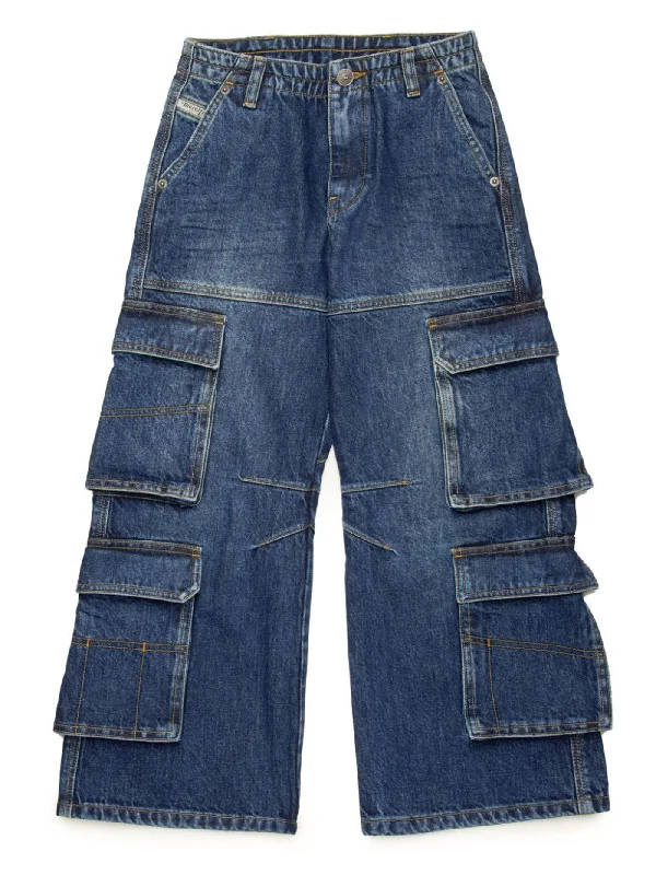 D sire cargo Jeans in blue cotton