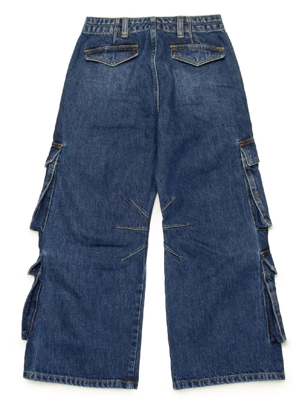 D sire cargo Jeans in blue cotton