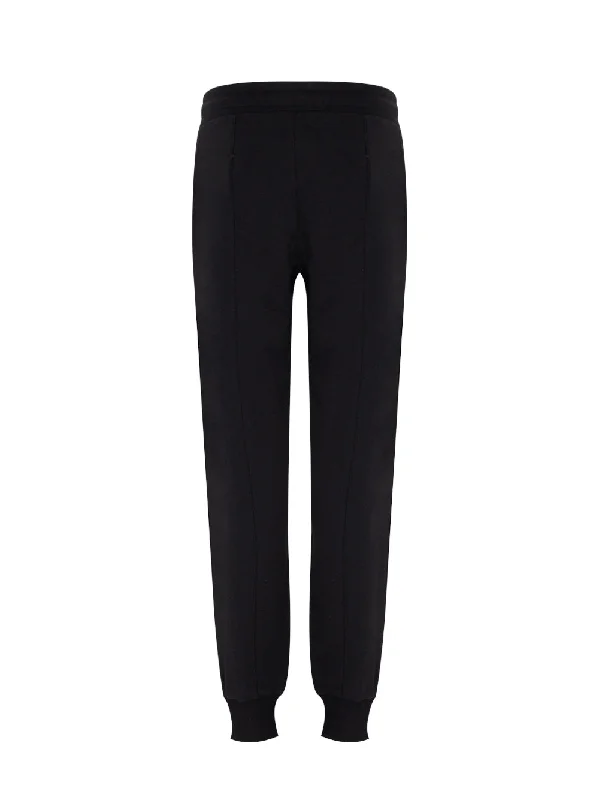 Pintuck Jogger With Zipper (Black)