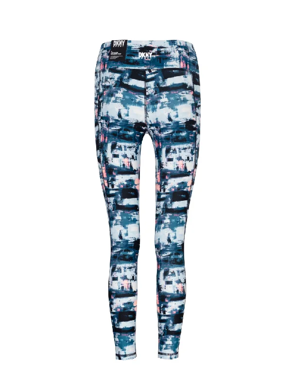 Print High Waist 7/8 Tight Legging (Poseidon Blurred Lights)