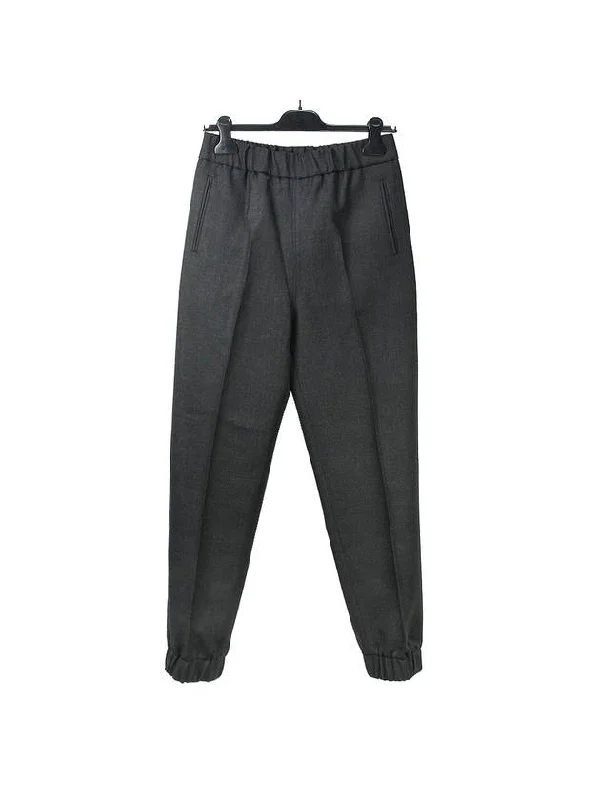 Women's Wool JoGGer Overfit Track Pants Grey