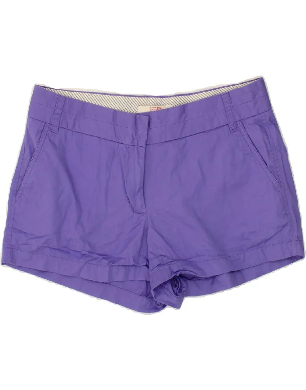 J. CREW Womens Chino Shorts US 10 Large W32  Purple Cotton