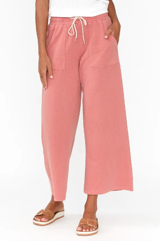 Mariam Blush Relaxed Track Pants