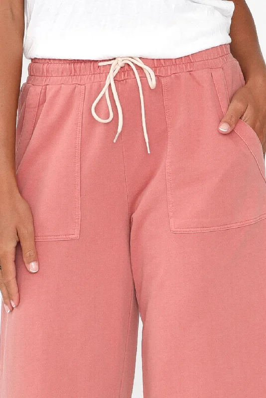 Mariam Blush Relaxed Track Pants