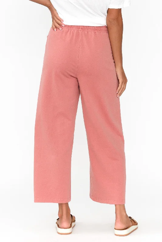 Mariam Blush Relaxed Track Pants