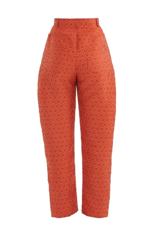 ORANGE MUSHROOM PANTS