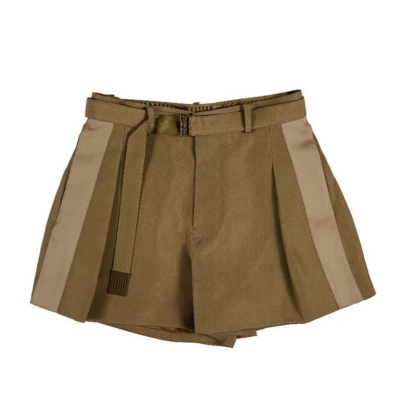 Double-Faced Silk Cotton Shorts