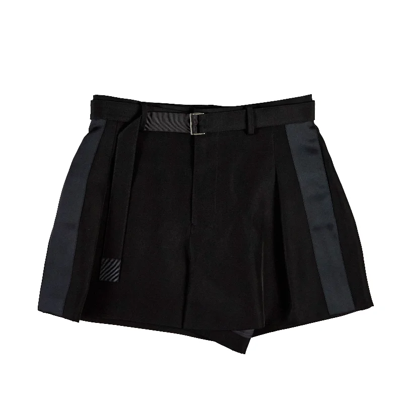 Double-Faced Silk Cotton Shorts