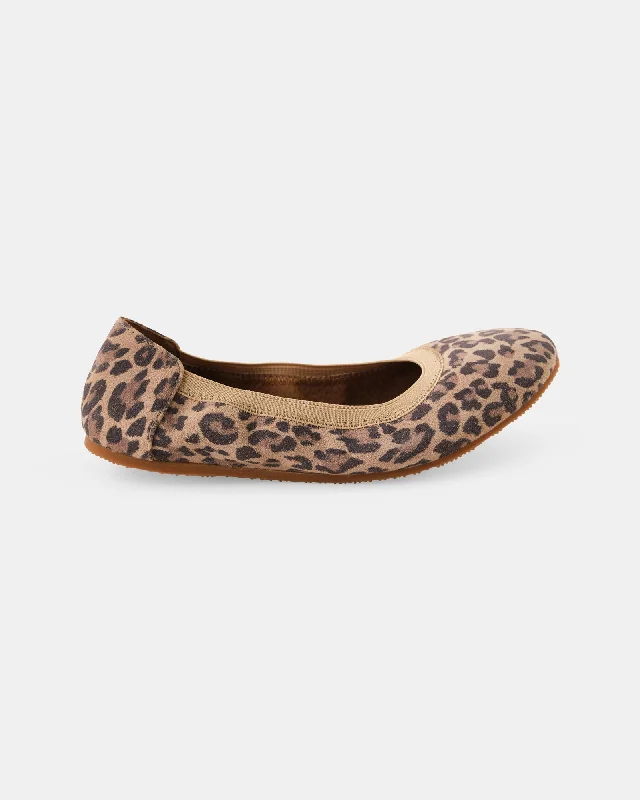 Ava Leather Ballet - Leopard