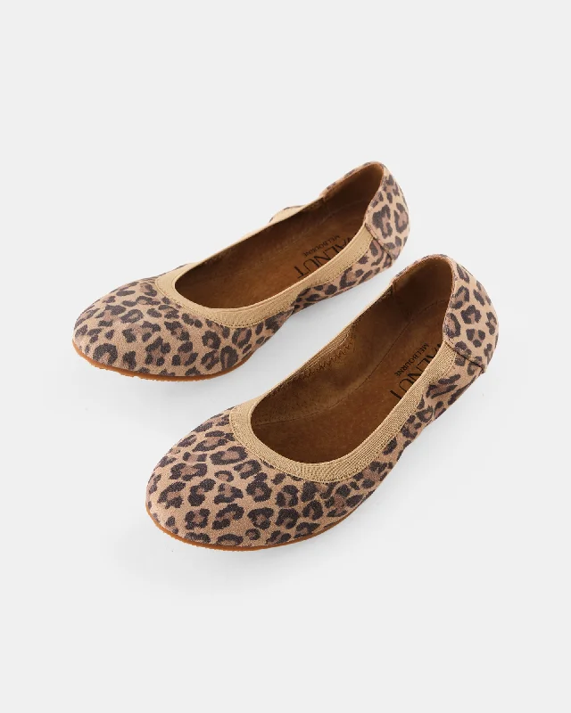 Ava Leather Ballet - Leopard